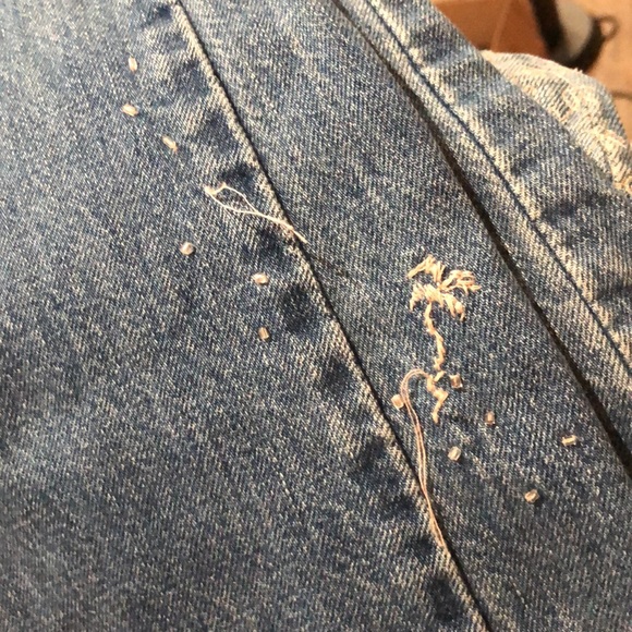 Hollister Y2K Low Rise Distressed Embroidered Beaded Medium wash Flare Jeans - Picture 9 of 9